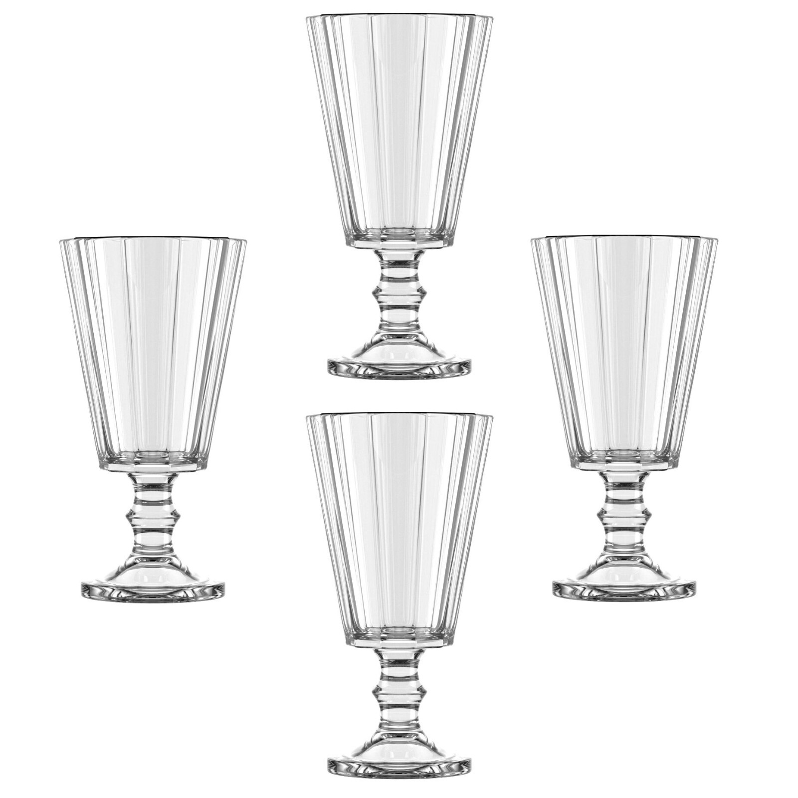 4 pc Faceted Shot Glass Set Lafitnik Russian Ryumka 50 ml Лафитник Рюмка