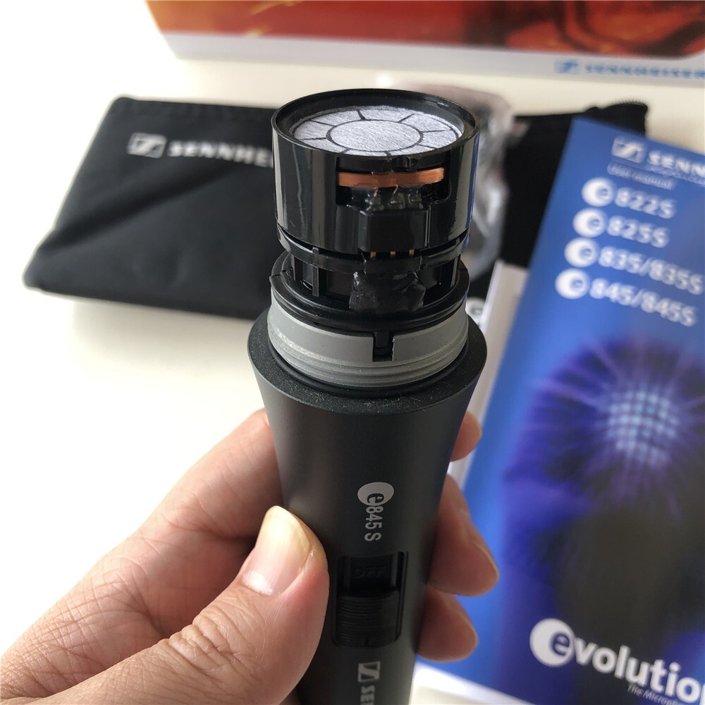 Opened Sennheiser e845-S Dynamic Super-Cardioid Vocal Microphone with Switch