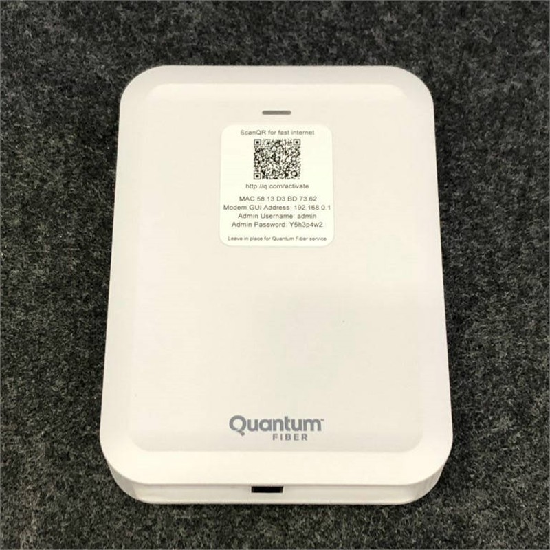 Quantum Fiber C5500XK Fiber-Optic Wall Modem SC/APC WAN/LAN Internet