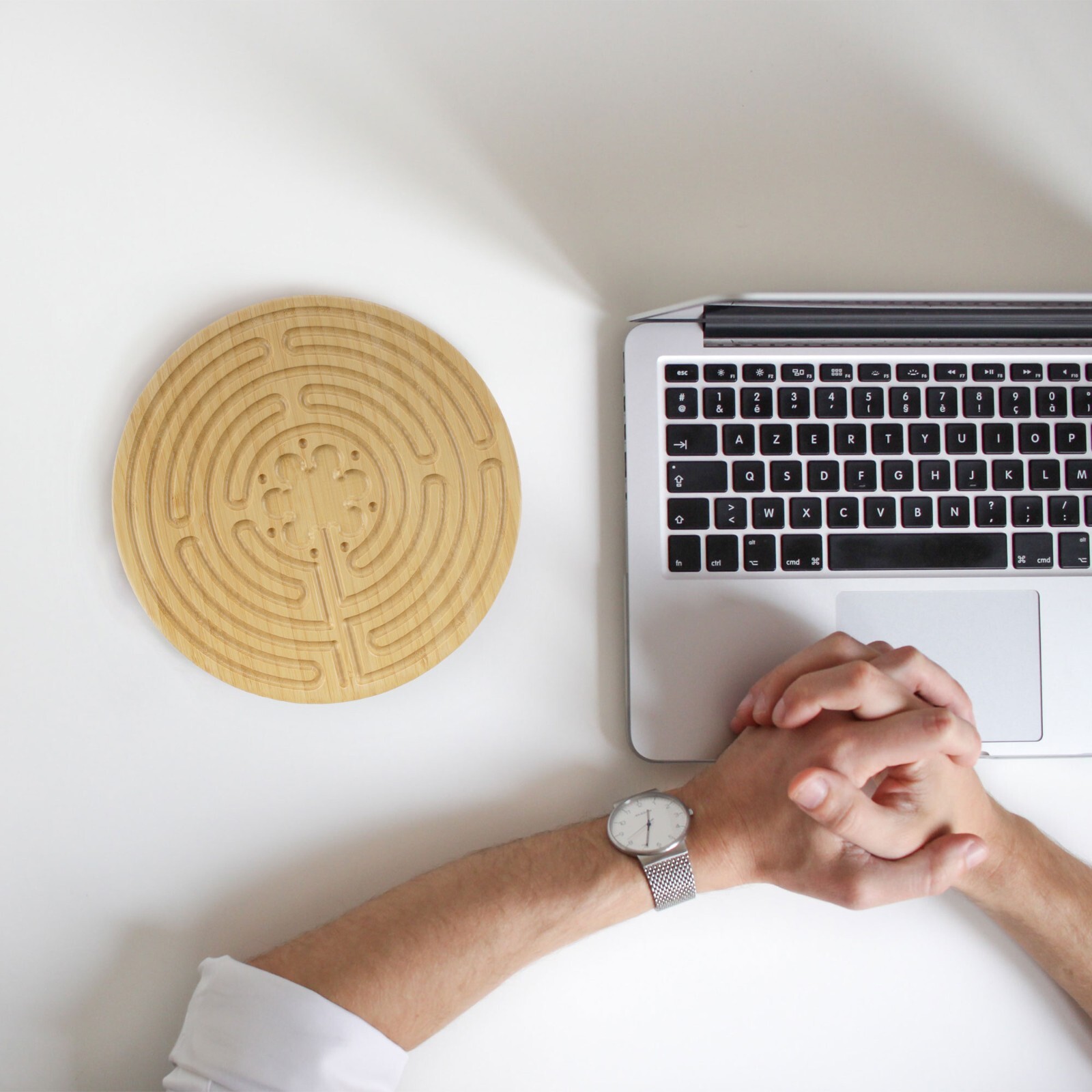 BambooMN Chartres Style 7 Circuit 8” Bamboo Finger Labyrinth