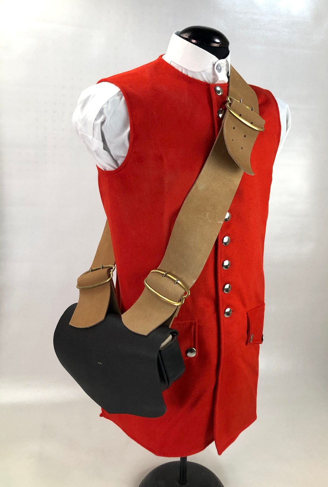 French & Indian War British "Battalion Box" - Cartridge Box with Sling