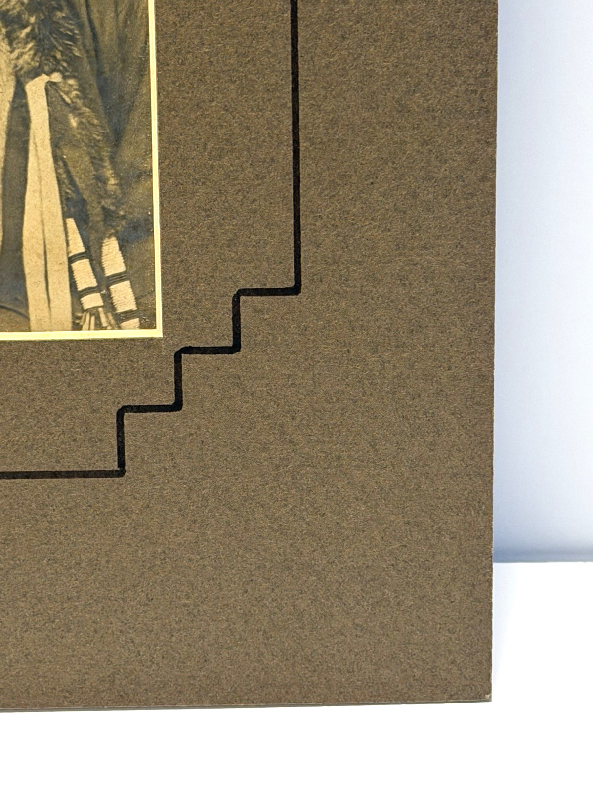 Antique Native American Indian Photograph of Chief Wah-Shun-Gah of Kaw Nation