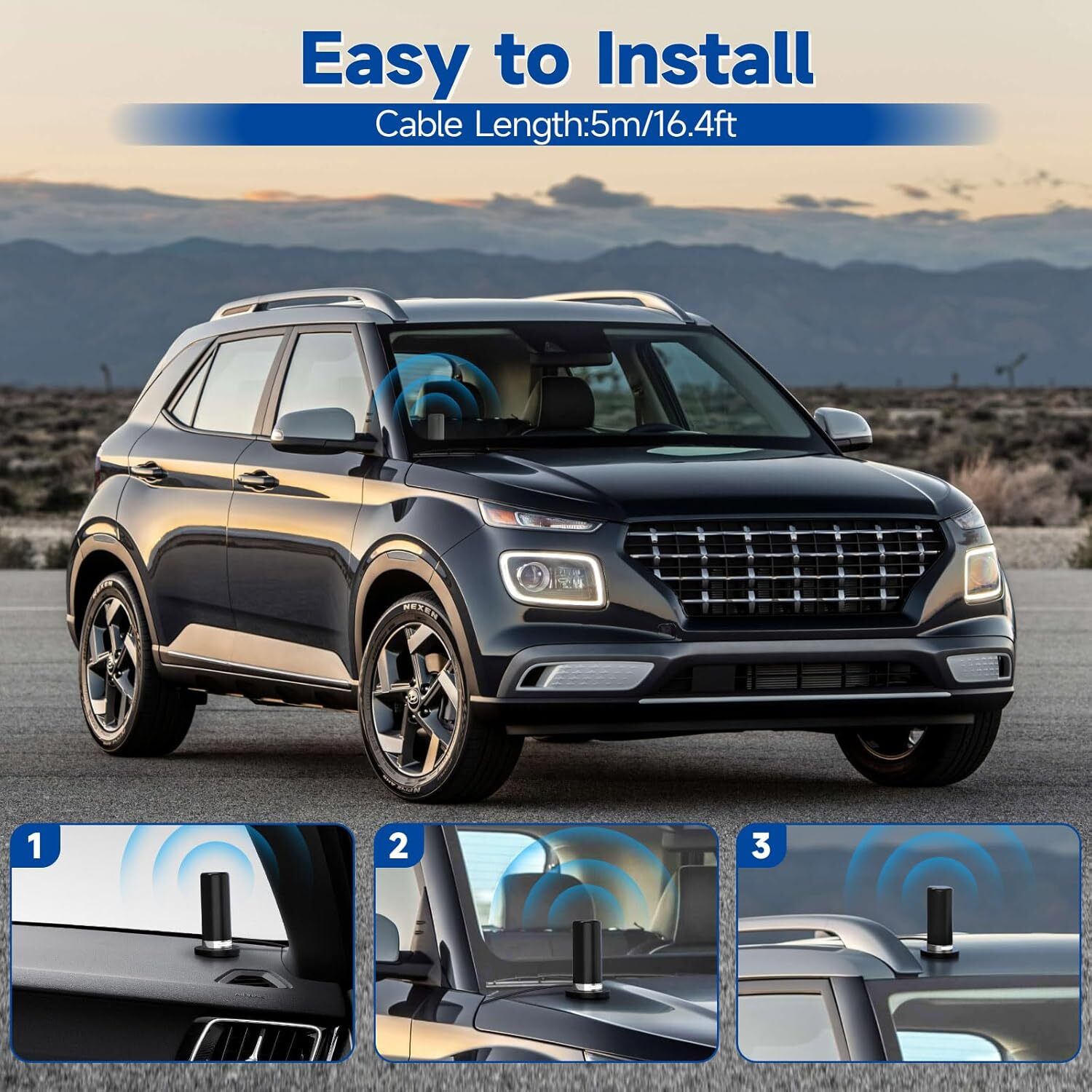 Ham Radio Antenna Dual Band VHF UHF 136-174MHz 400-470MHz NMO Mount PL259 Male