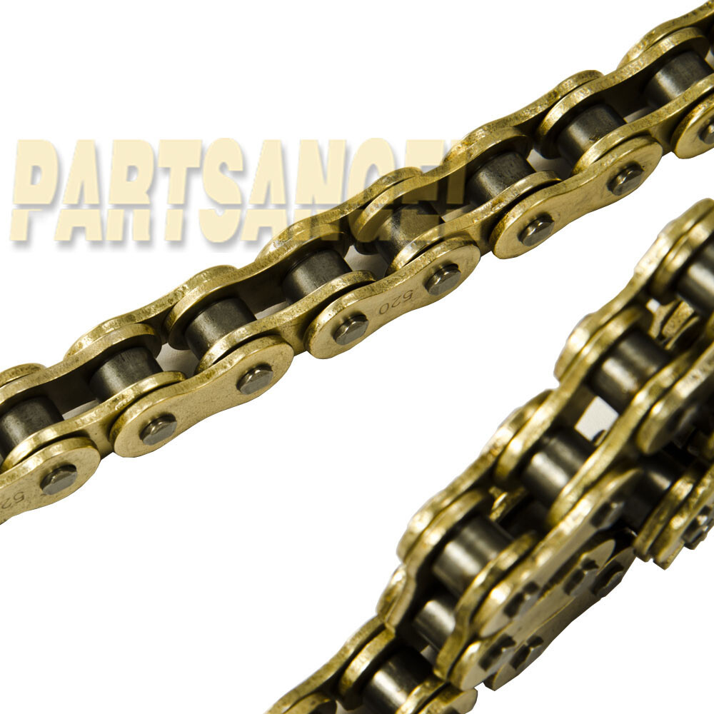 520 Gold Non O-ring Drive Chain 120 Links for motorcycle Tensile 8200