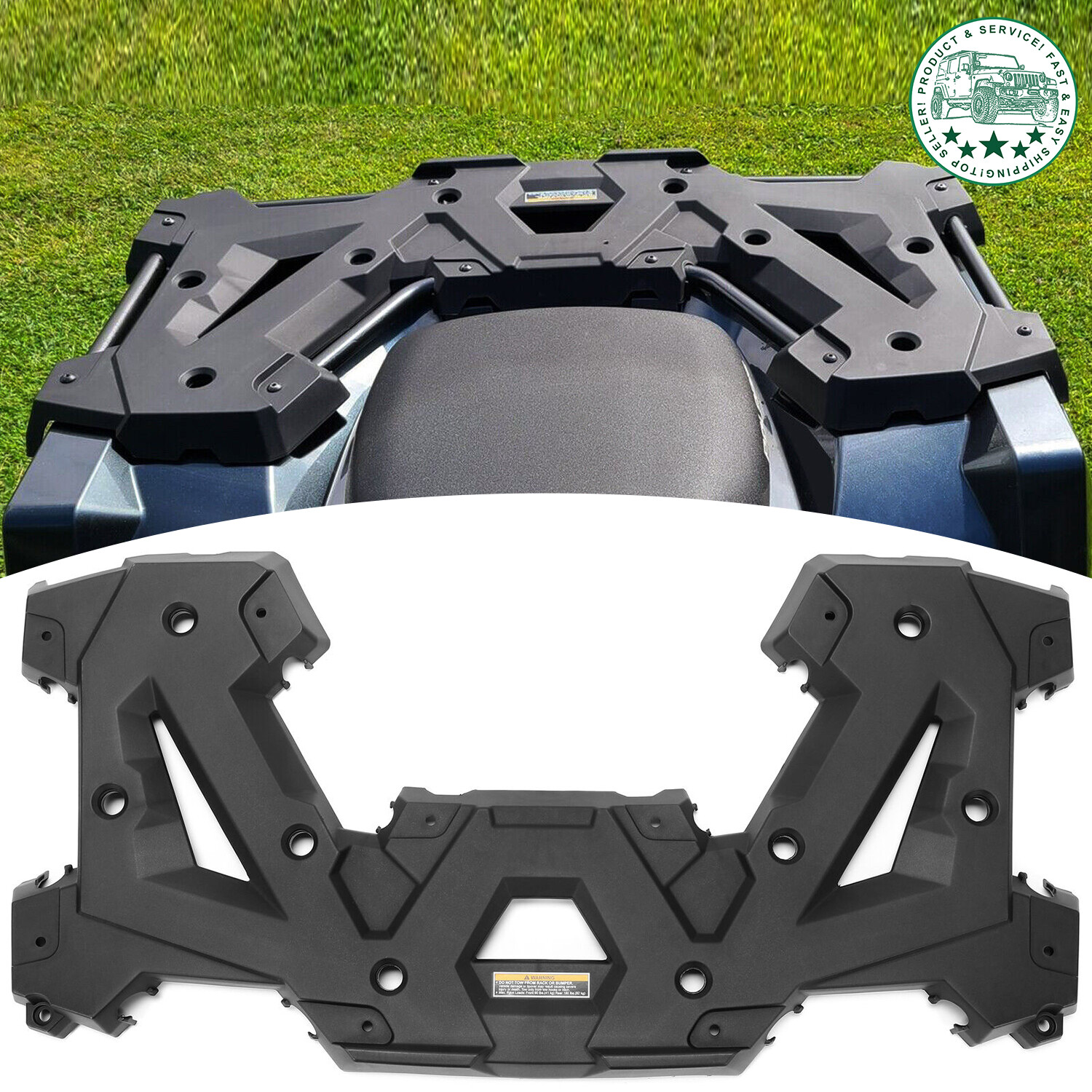 Black Rear Body Rack Assembly For 2014-2024 Touring SP Polaris Sportsman 570 450