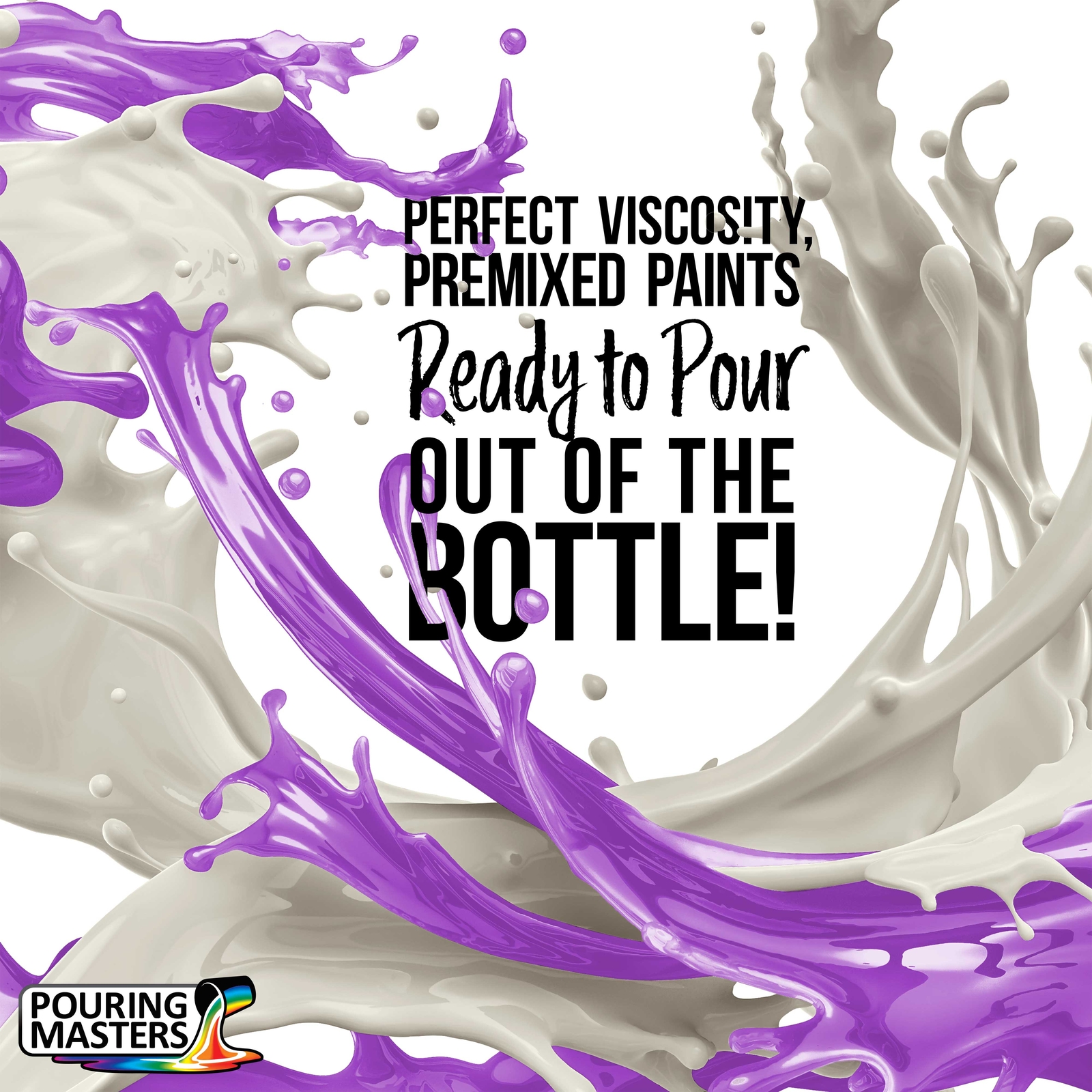 Pouring Masters Neon Jazzberry 8-Ounce Bottle Water-Based Acrylic Pouring Paint