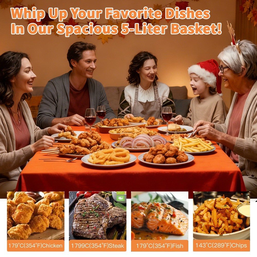 5L Commercial Electric Deep Fryer 2800W Restaurant Stainless Steel