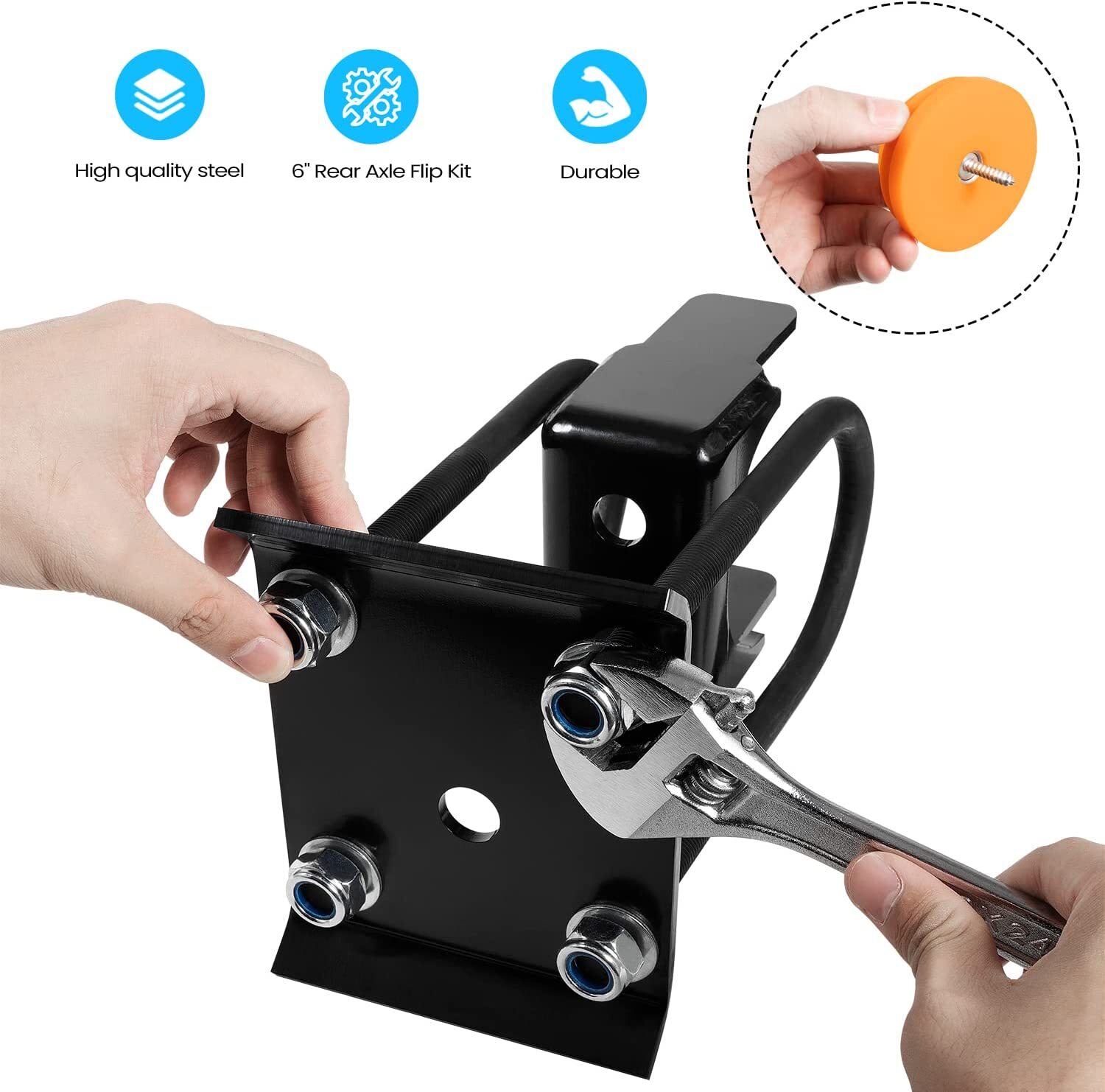 6" Rear Axle Drop Flip Kit Fits For Chevy Silverado 1500 C1500 2WD 88-1998