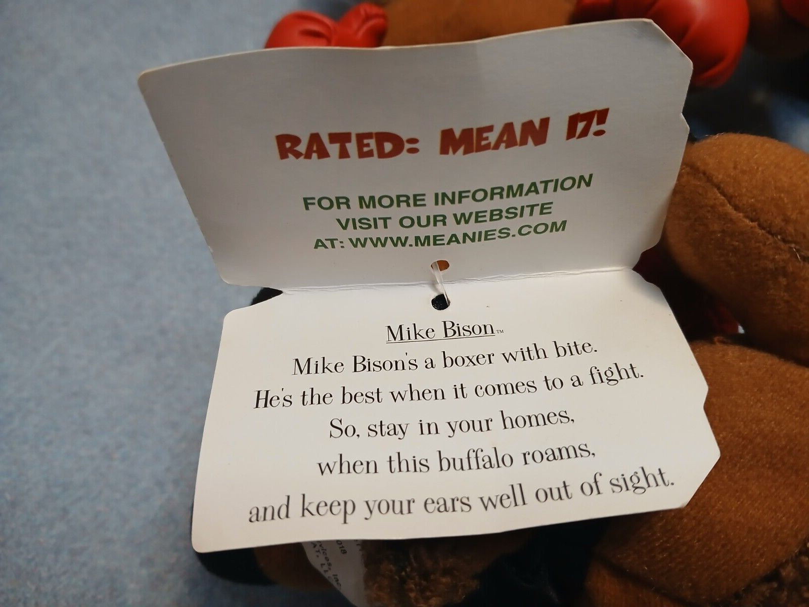 Lot of 10 1998 Idea Factory Infamous Meanies Plush Mike Bison New Mike Tyson VTG