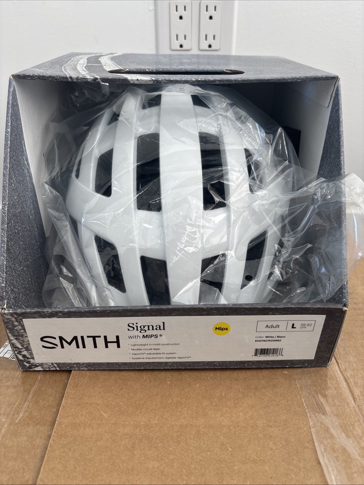 Smith Signal MIPS Road Bike Helmet Adult Large White Cycling Men Women