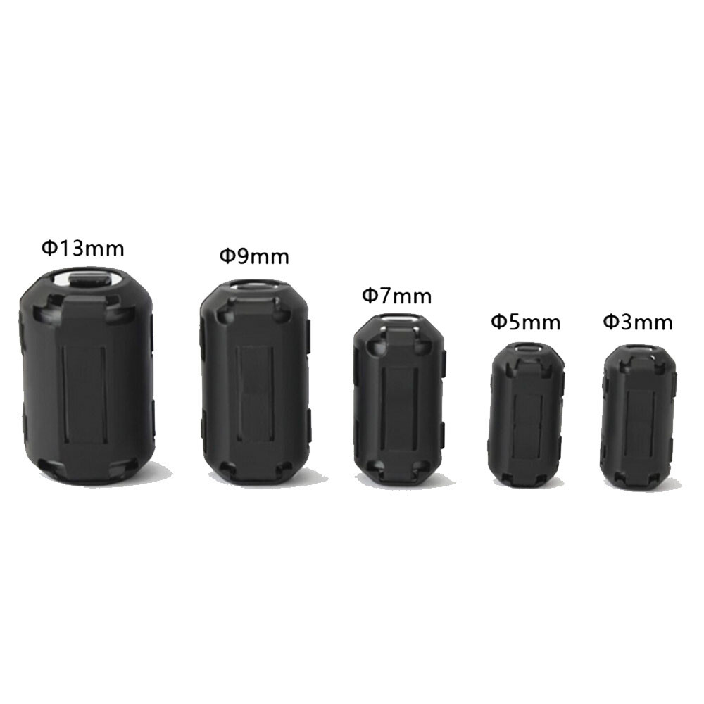 10 Pcs Ferrite Beads Clip-on Ring Core RFI EMI Noise Filter Clamp Choke Coil Hot