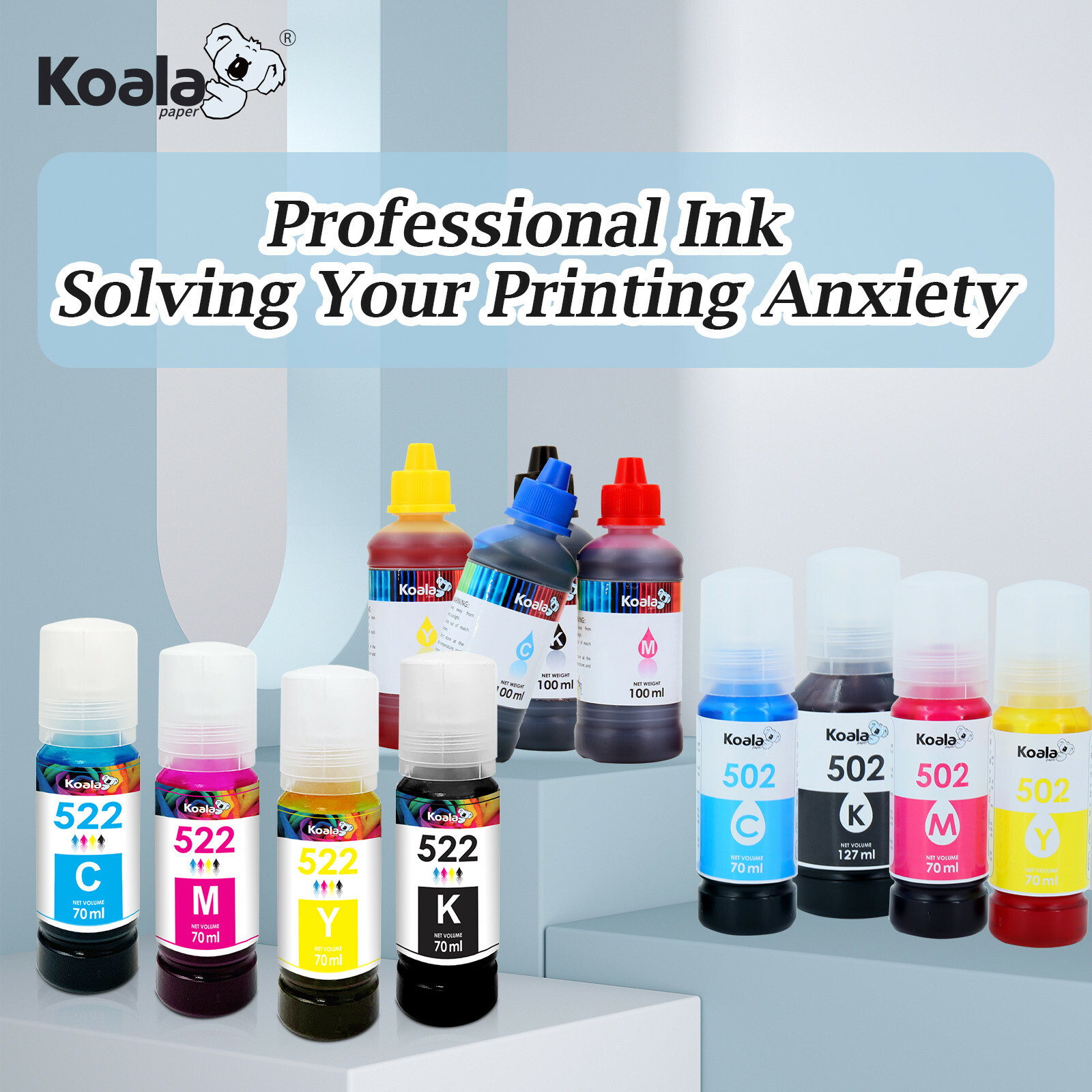 200ML Koala Ink Refill Kit BLACK for Canon HP Brother Epson All Inkjet Printers