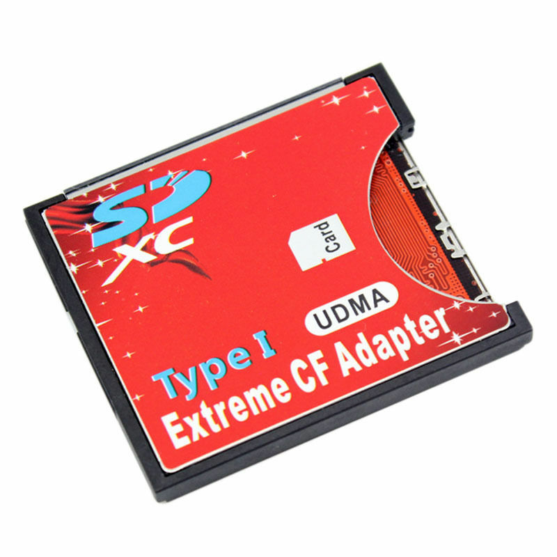SD SDHC SDXC to CF Compact Flash Type I Memory Card Adapter Converter For Camera