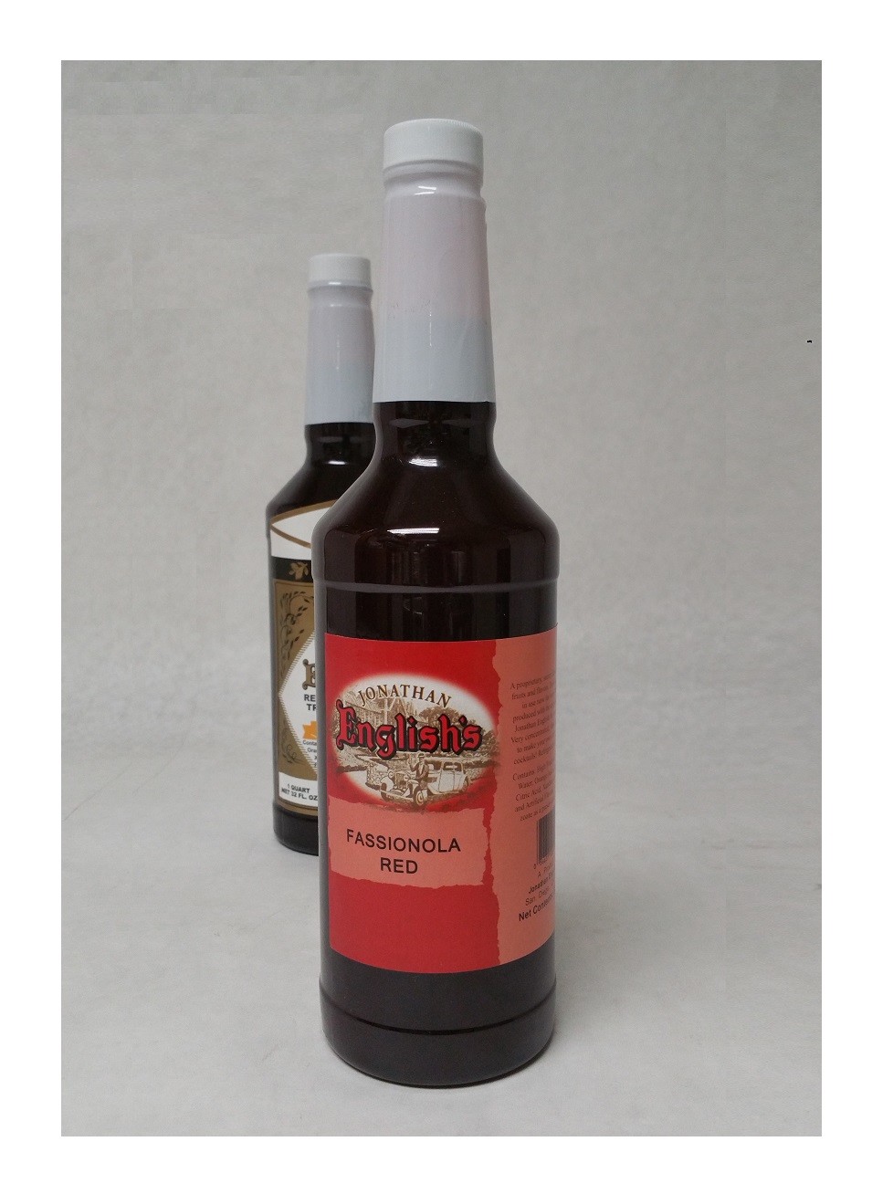 Jonathan English Fassionola Red Tropical Tiki Drink Mixer Syrup