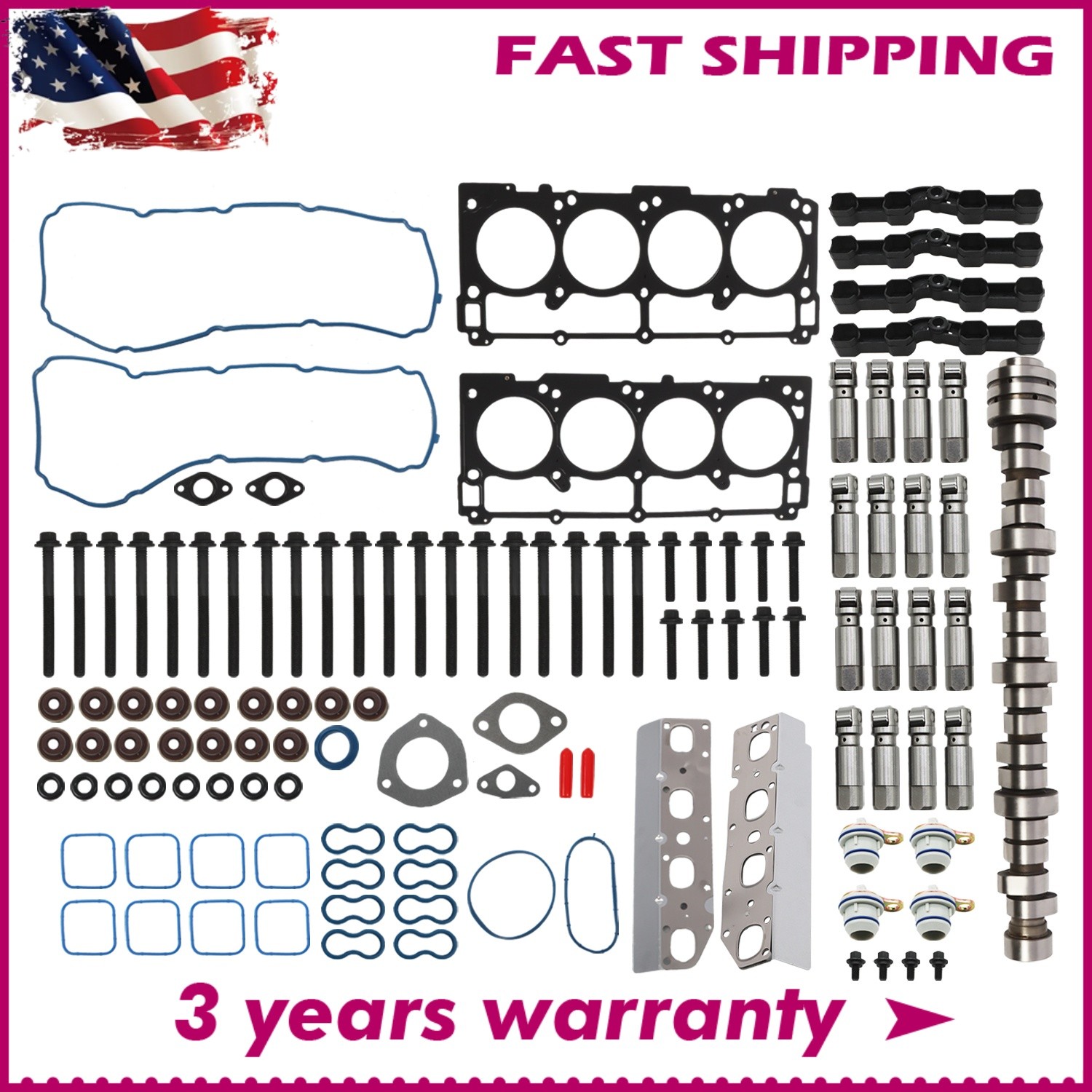FOR 09-19 Dodge Ram 1500 5.7L Hemi V8 VVT Non MDS Camshaft & lifters Kit NEW