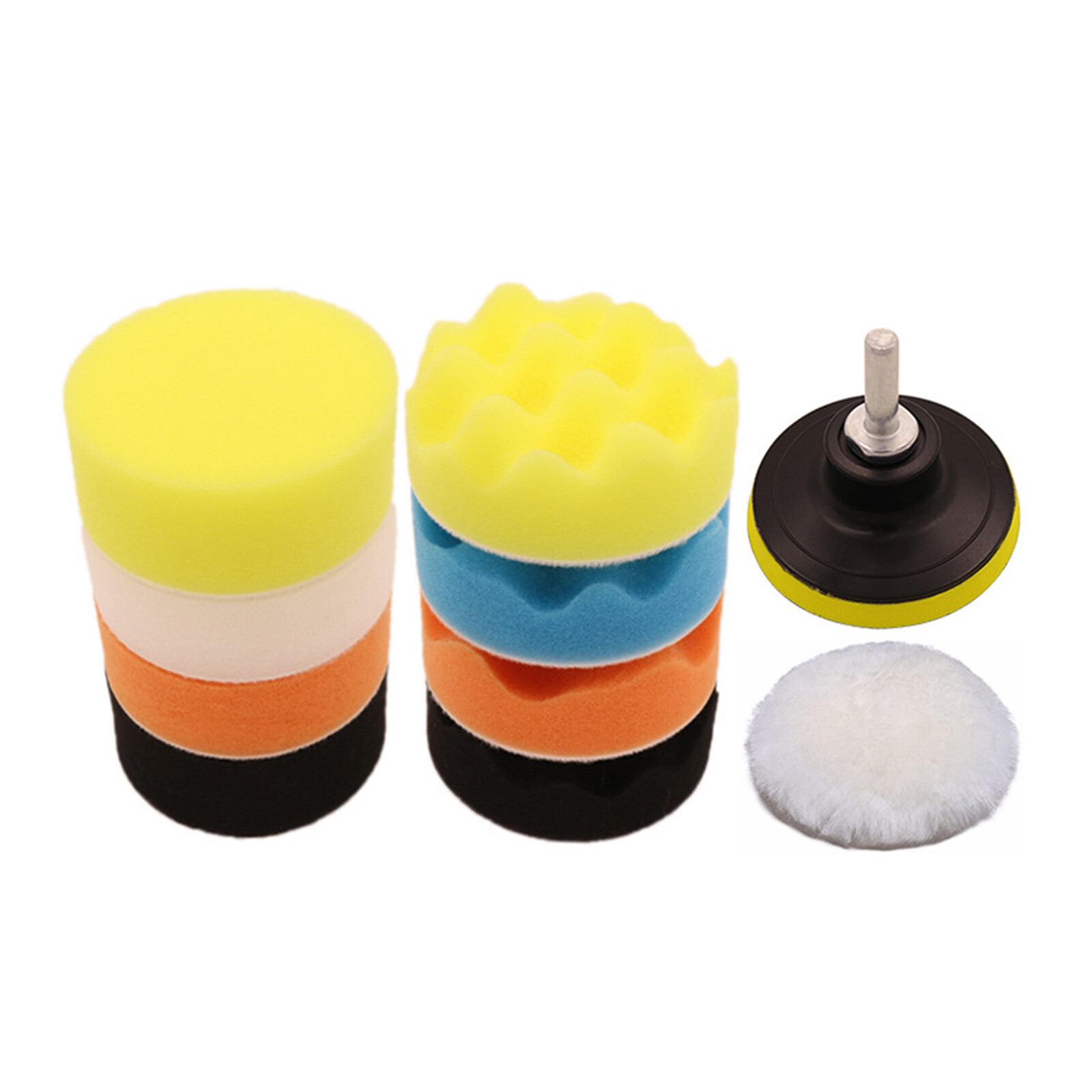 Car Buffing Pads Polishing for Drill Sponge Kit Set Waxing Foam Polisher Sealing