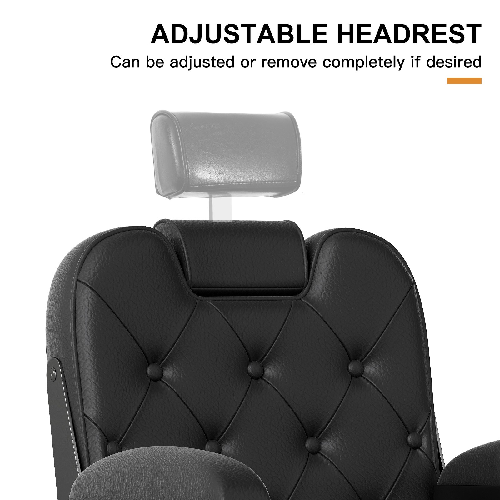 Black Vintage All Purpose Recline Hydraulic Barber Chair Heavy Duty Salon Beauty