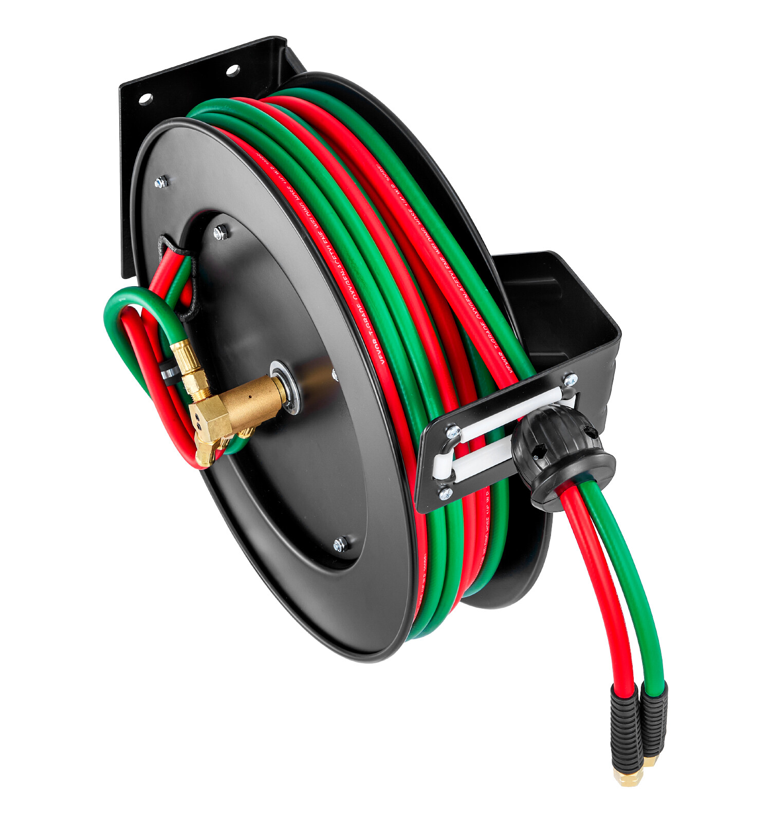 Retractable Welding Hose Reel 1/4 in x 50FT Oxygen Acetylene Rubber Hose R Grade