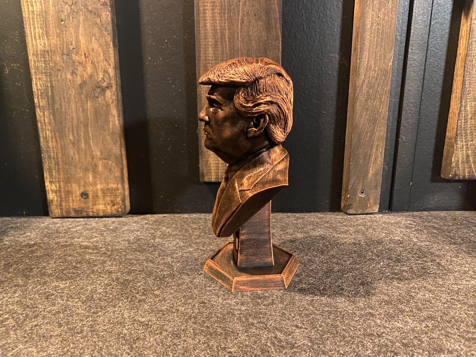 Donald Trump Copper Statue 7 INCHES TALL