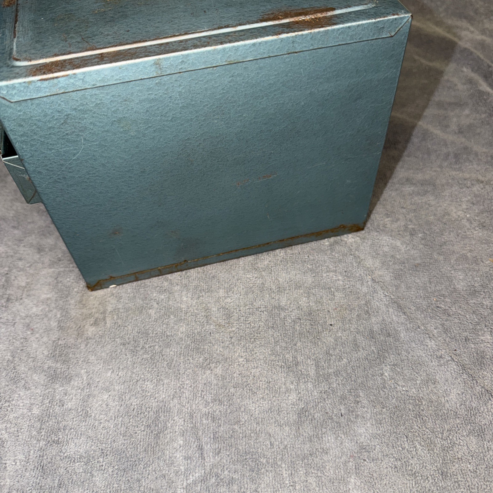 Vintage Metal Industrial 4-Drawer Small Parts Storage Cabinet