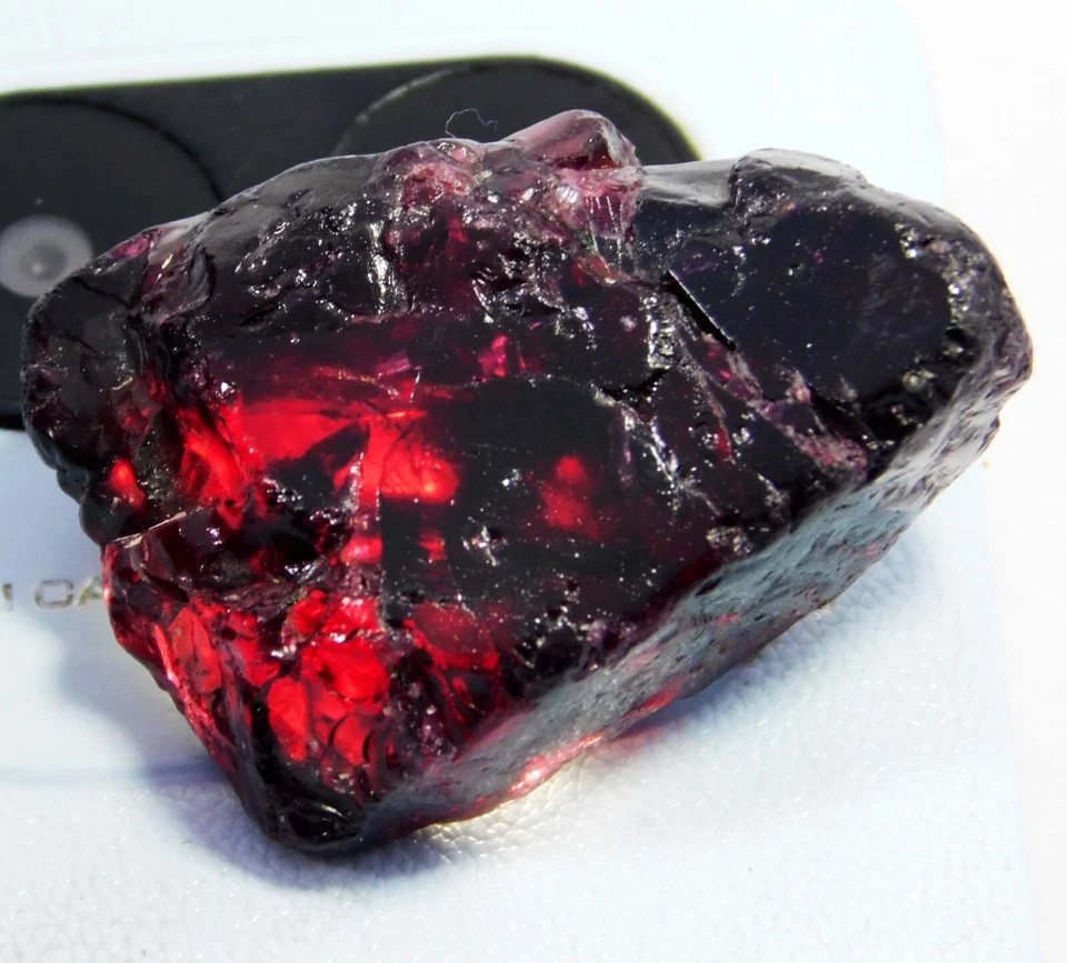 93.30 CT Natural Red Mexican Fire Opal Translucent Rough Loose Gemstone