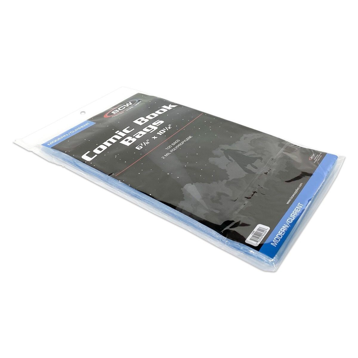 100 BCW 2-Mil Current Modern Poly Bags & Comic Boards Acid Free Safe Storage