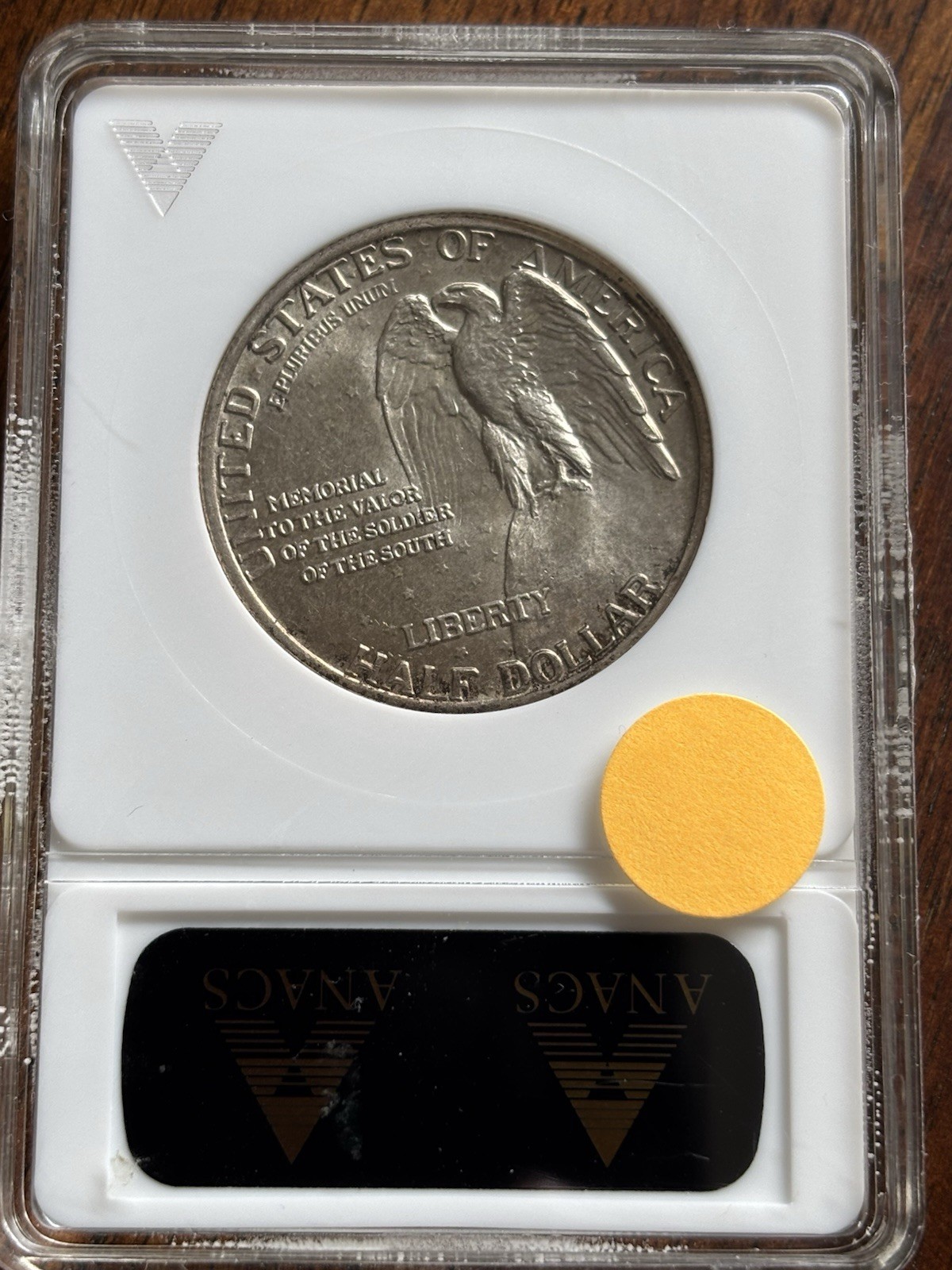 1925 Stone Mountain Commemorative Silver Half Dollar 'DDO' ANACS MS63 Old Holder