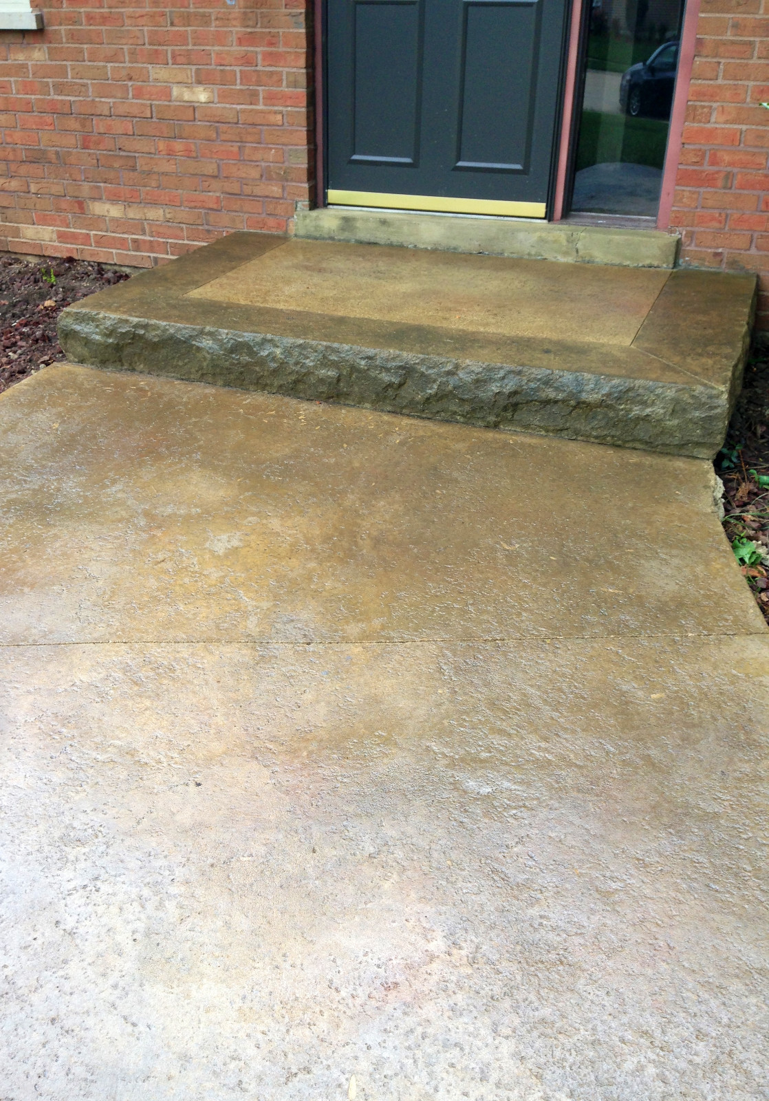 Step Insert for Concrete Steps, Porches, Risers - 8" (Split Limestone) Walttools