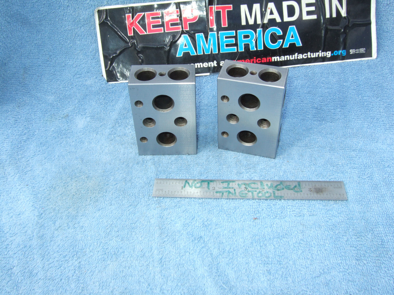 1-2-3 BLOCKS PARALLELS XLNT TOOLMAKER MACHINIST INSPECTION GRIND MILL tapped JE