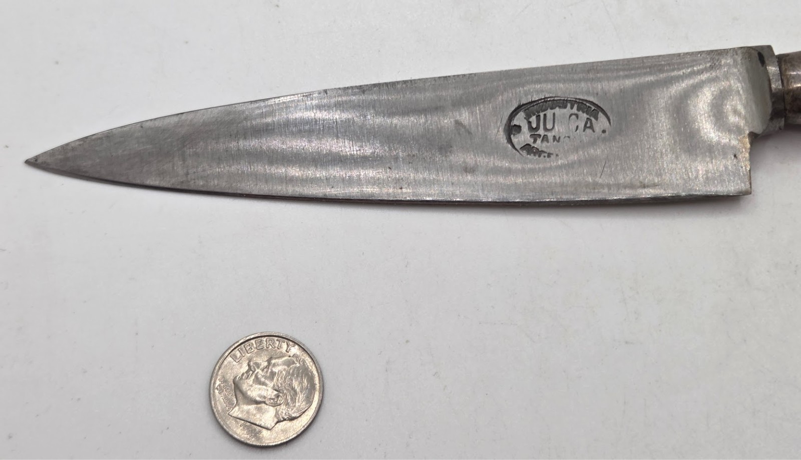 Alpaca Silver Dagger JU-CA Tandil Industria Argentina Knife w/ Ornate Scabbard