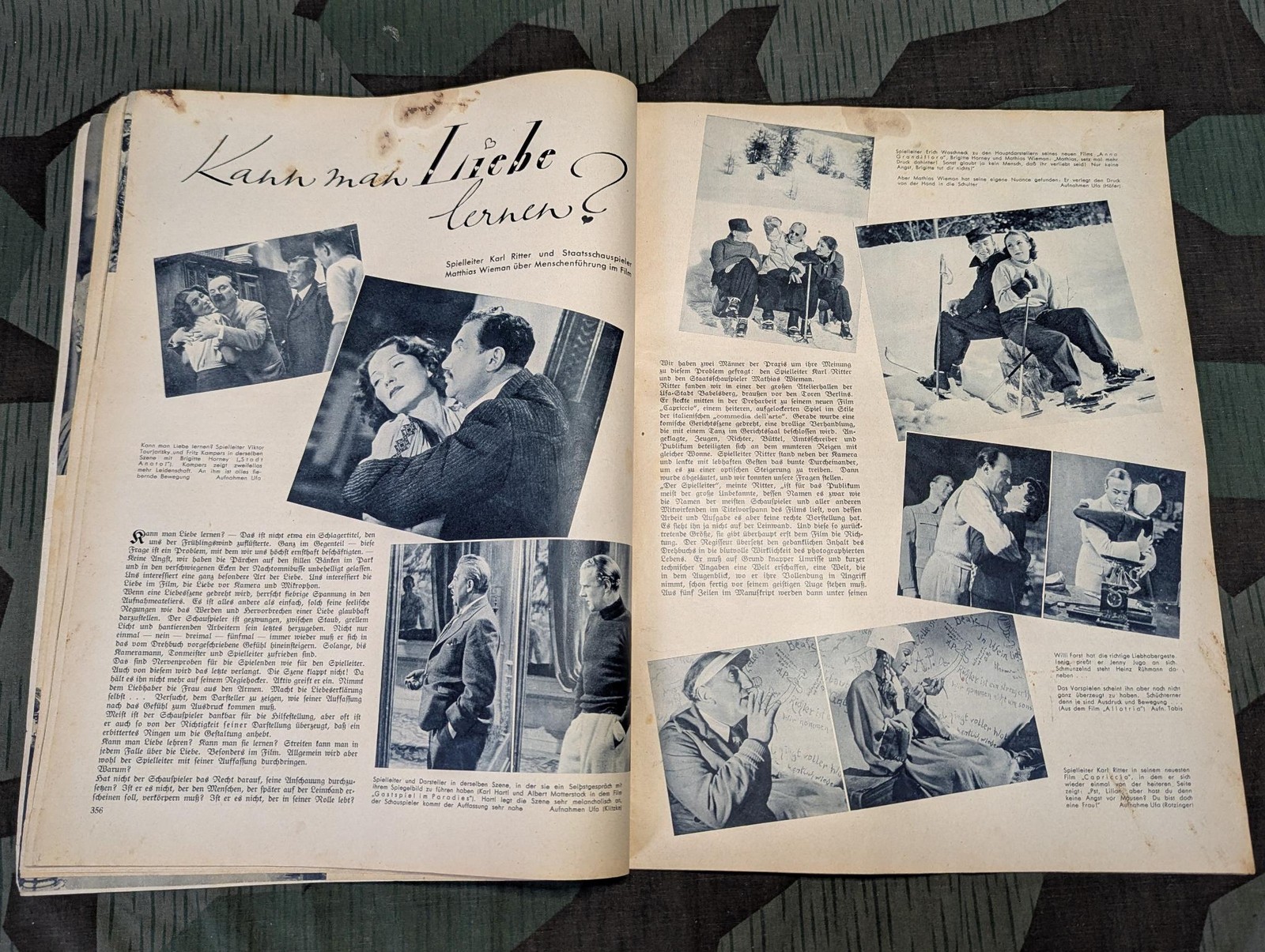 Pre WWII German Die Neue Gartenlaube Magazine 2 April 1938 Heft 15 1930s Fashion