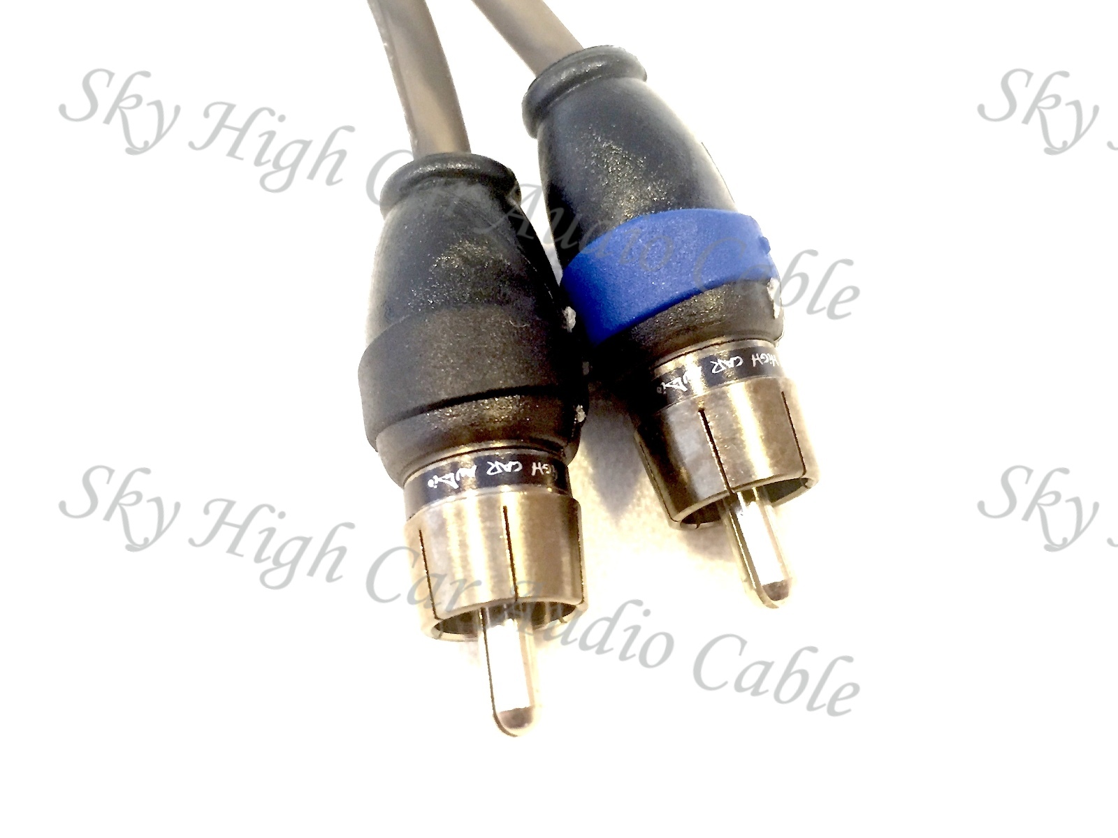 Sky High Car Audio 2 Channel Twisted 3 ft RCA Cables Coated 3' OFC