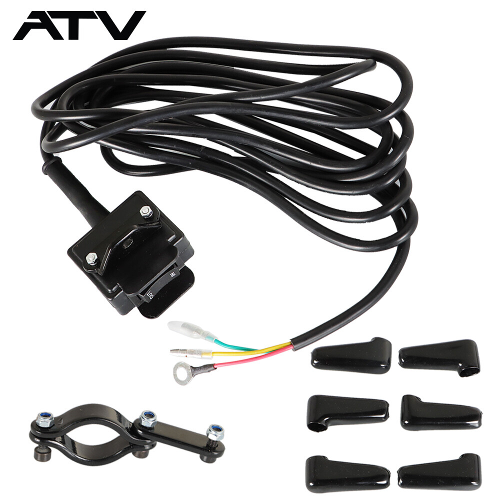 12V Winch Rocker Thumb Switch Handle Bar Control & Bracket for KFI WARN ATV NEW