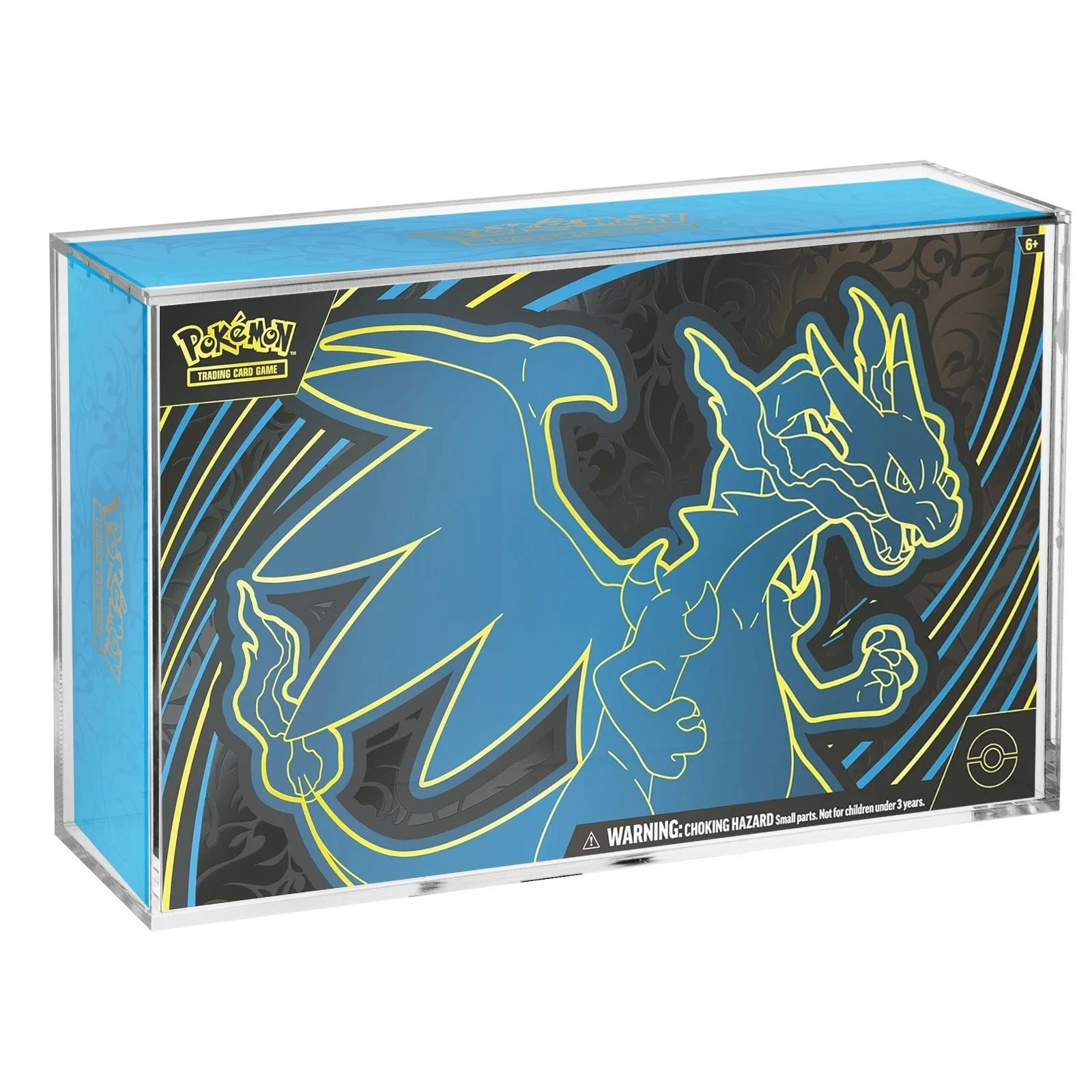 6mm Magnetic Acrylic Case for Pokemon UPC Mega Charizard Display Protector