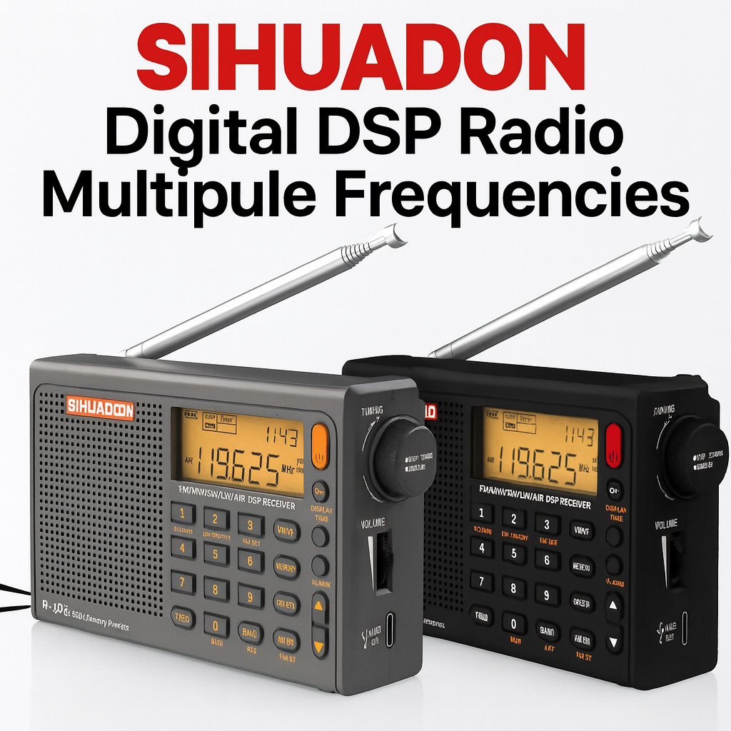 R108 Portable Radio AM FM SW LW Airband Full Band DSP Digital Stereo Home Radio