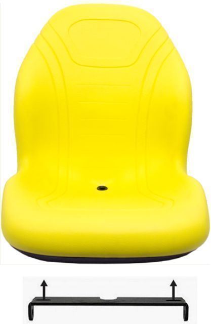 John Deere Yellow Seat w/bracket Fits 425 445 455 4100 4115 Replaces AM879503