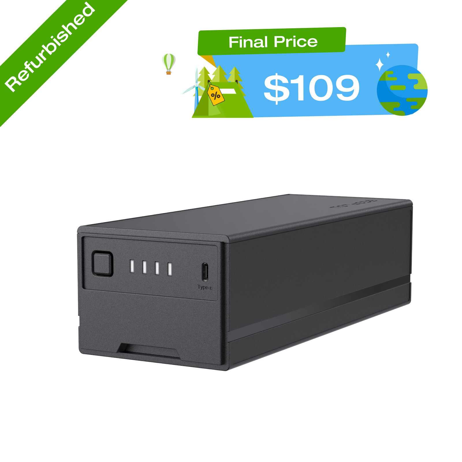 EcoFlow 298Wh Plug-in Battery for GLACIER Refrigerator, Used