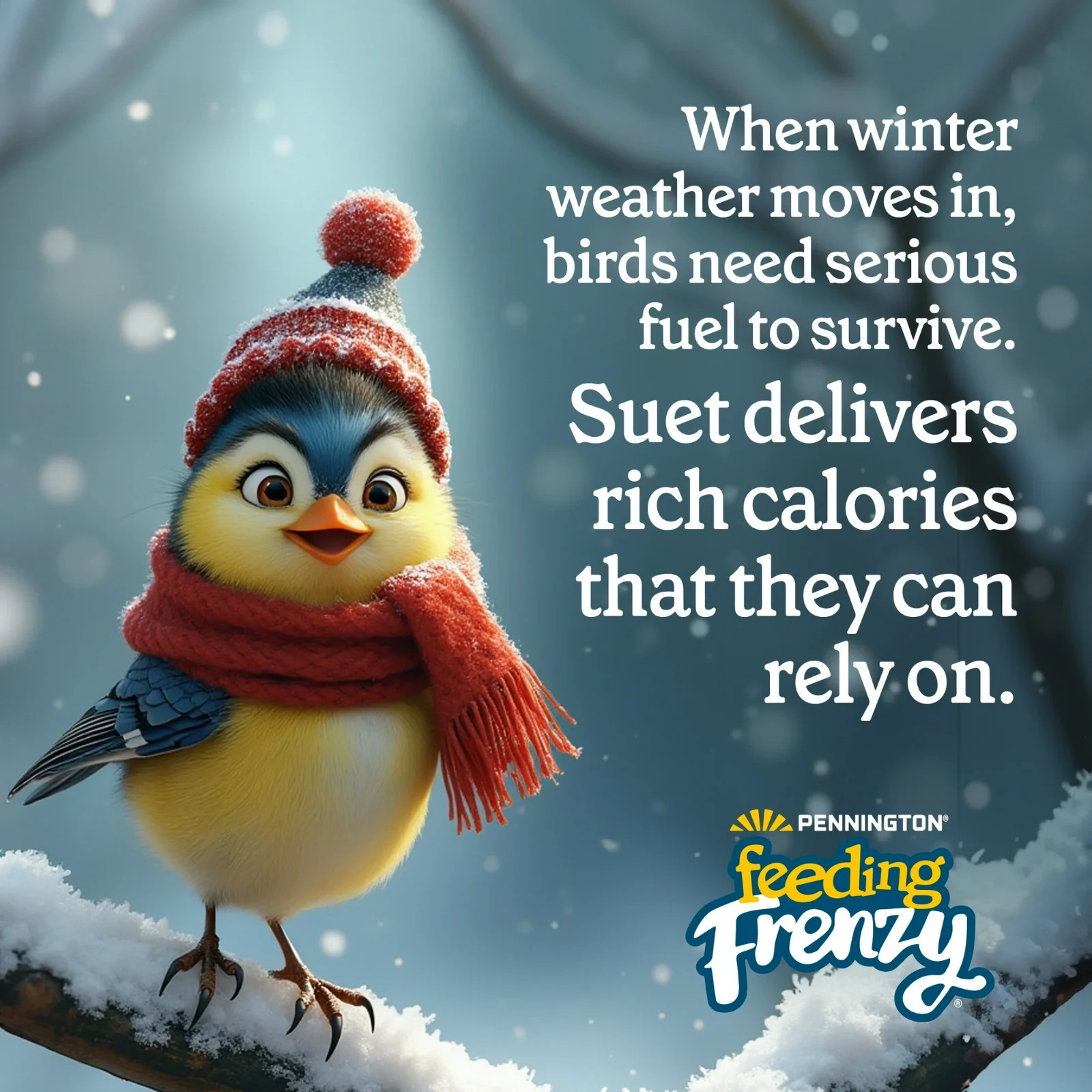 Pennington Fresh Wild Bird Suet - 8 Pack 11.75oz,Feeding Frenzy Berry Treat Cake