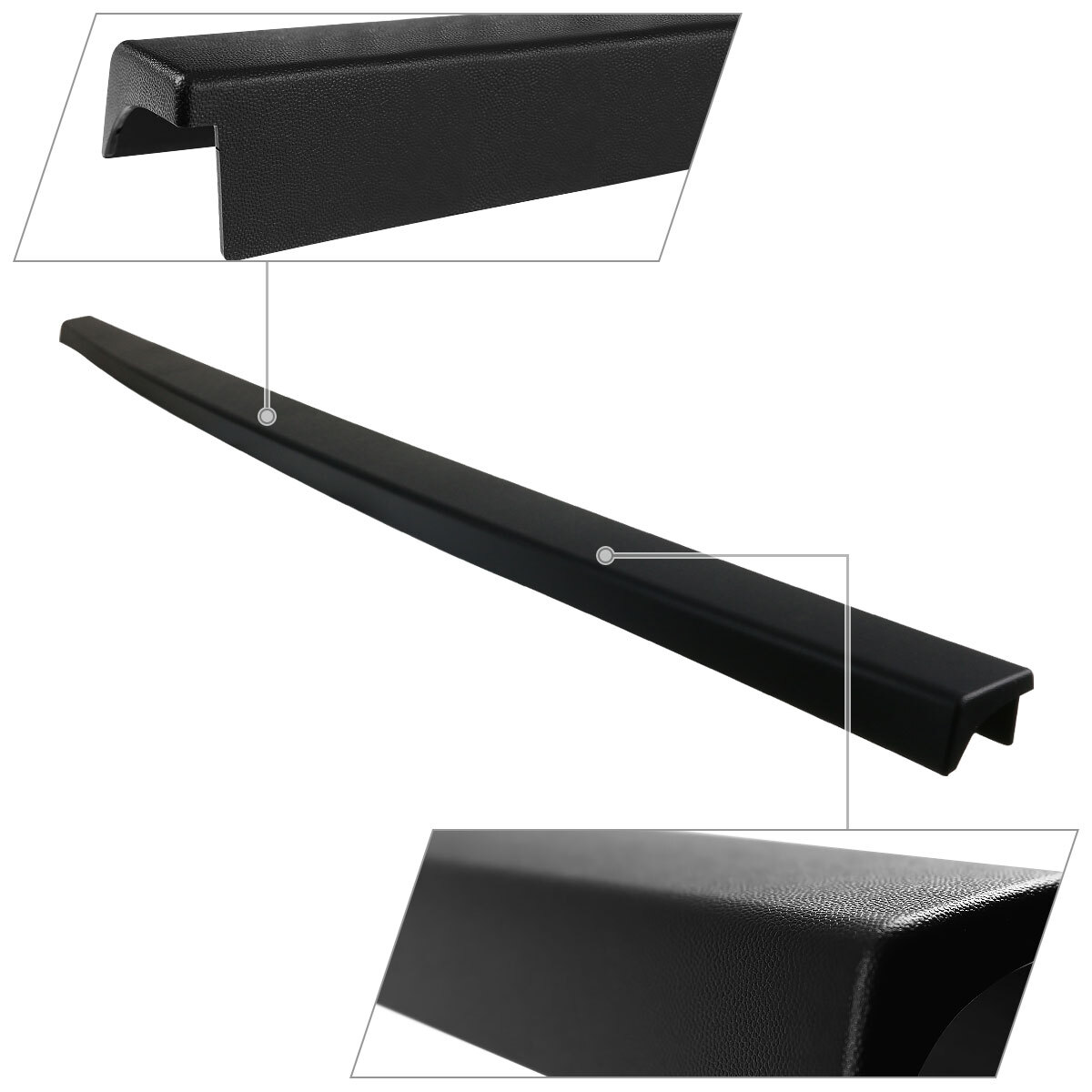 Tailgate Molding Fits 2004-2008 Ford F150 Trunk Top Protector Cover Cap Spoiler