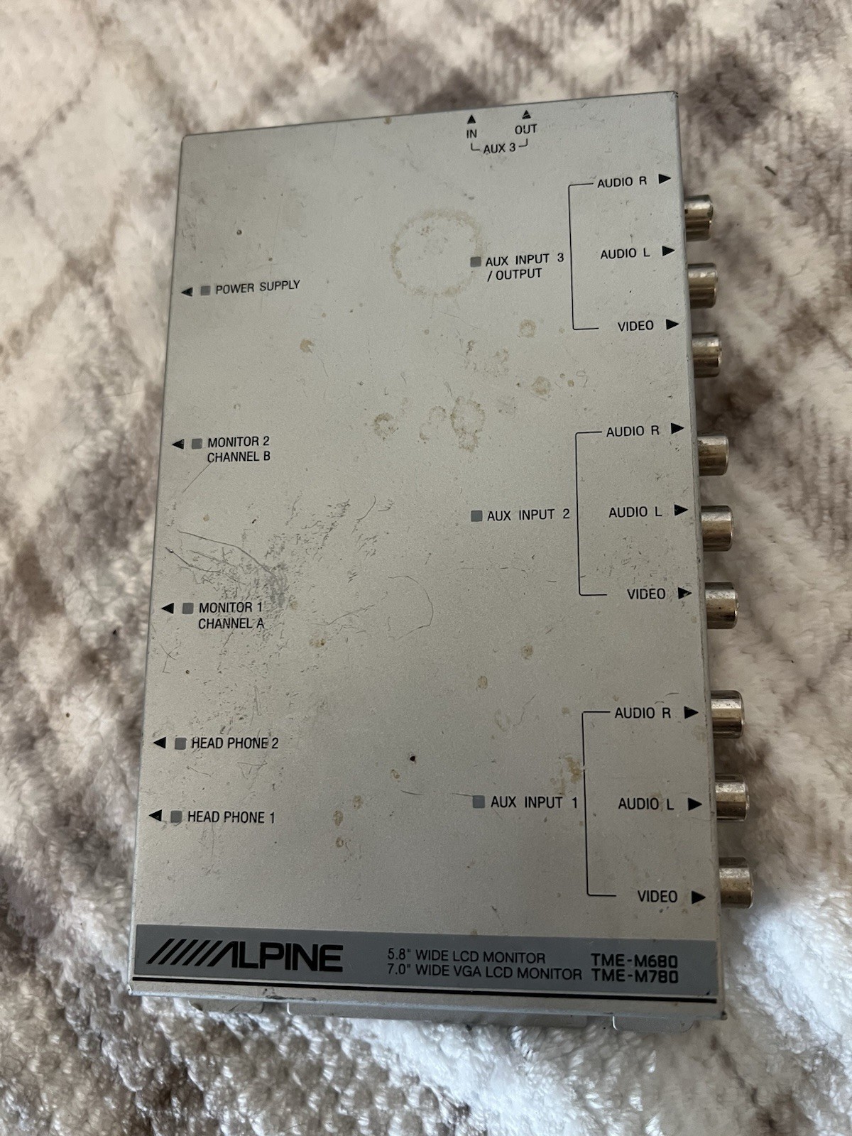 Alpine PKG-M780 Headrest Video Package 2 7” LCD Monitors And Control No Cables