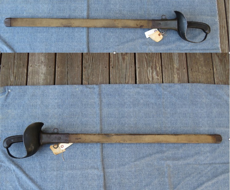 WWI US MODEL 1913 PATTON CAVALRY SWORD w SCABBARD DATED L.F.&C. 1918 EXCELLENT