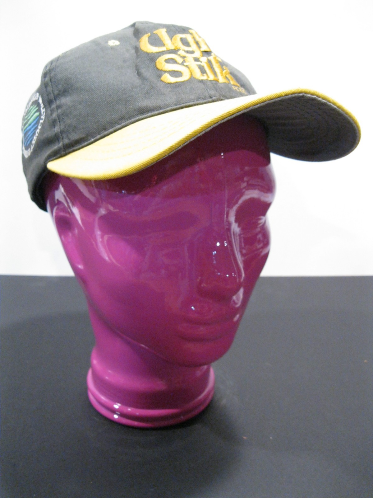 Glass Head, Opaque FUCHSIA , Life Size Mannequin Head. Great for Room Decor.