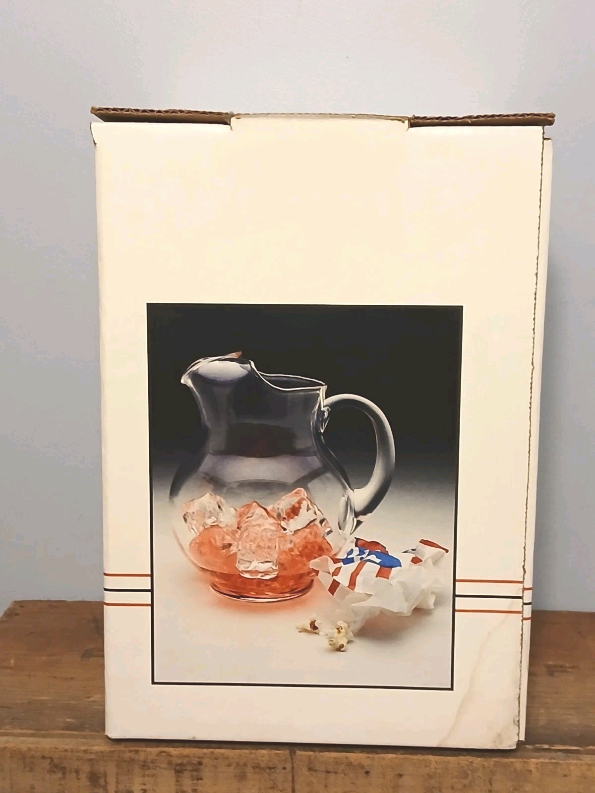 90 oz. Hand Blown Clear Glass Beverage Pitcher Clearly Glassware by Caisa - New