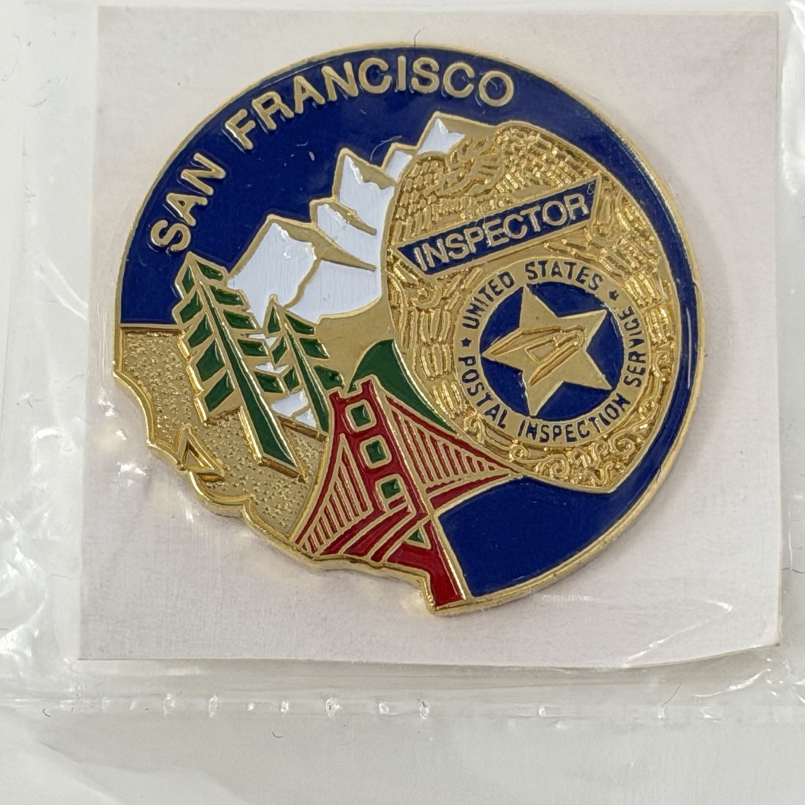 USPS Postal Inspector USPS Service Lapel pin San Francisco NEW