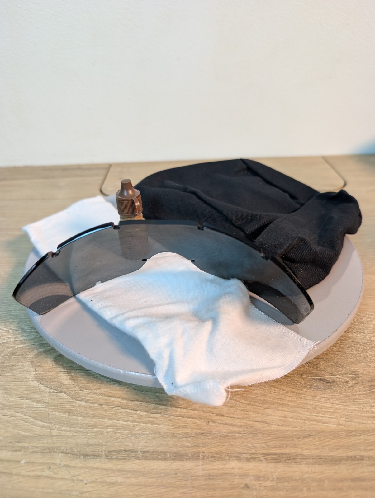 Replacement Dark Lens. ESS Eyewear Ice Black Lightweight Frameless Eyeshield