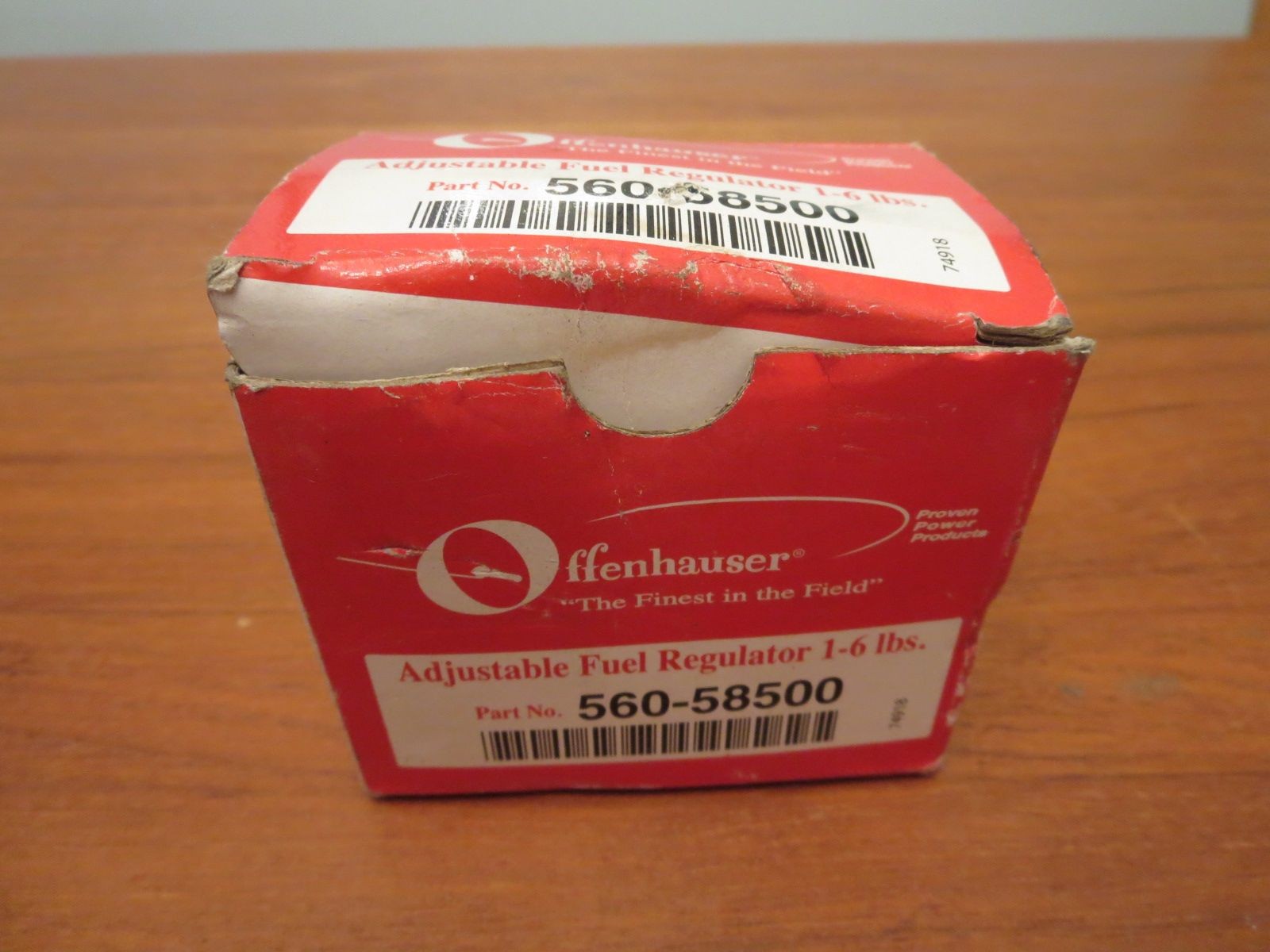 Offenhauser Adjustable Fuel Regulator 1-6 lbs Part No. 560-58500 NEW