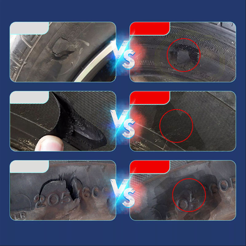 50ml Tire Patch Plug Sidewall Repair Glue For Side Bonding Or Tire Leakage