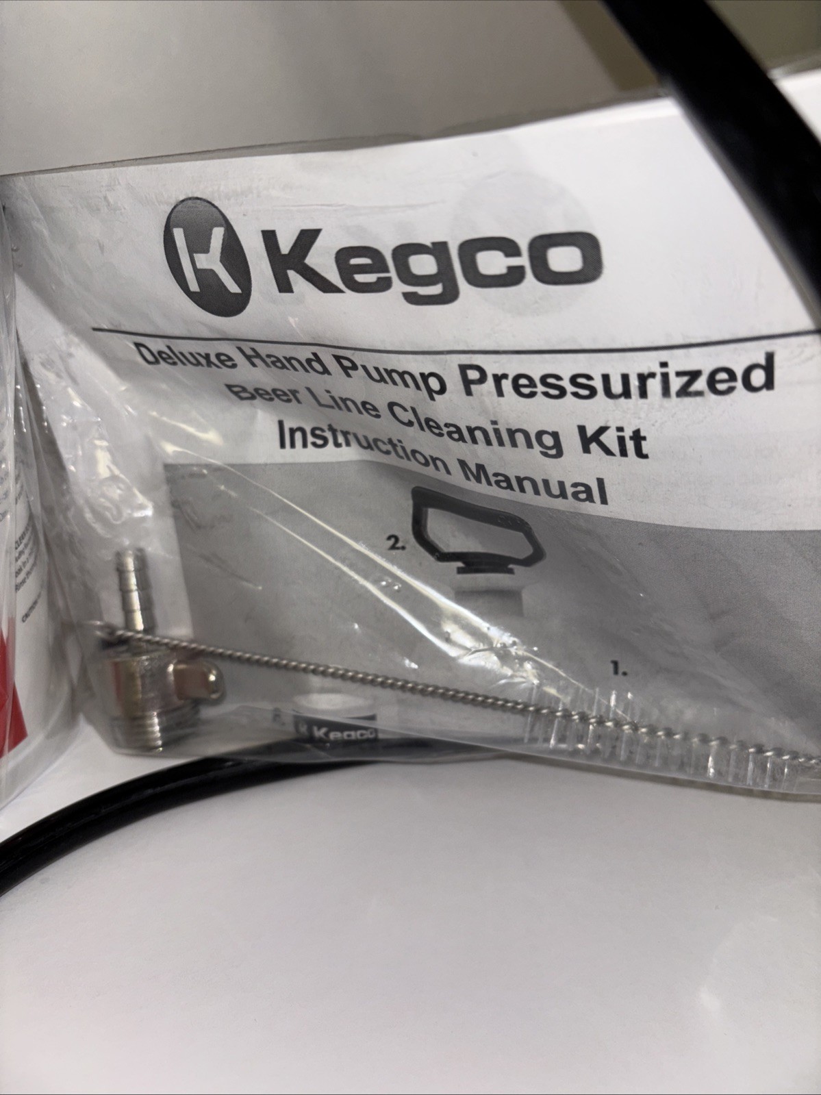 Kegco Deluxe Kegerator Cleaning Kit Pressurized Hand Pump Keg Beer Line Cleaner