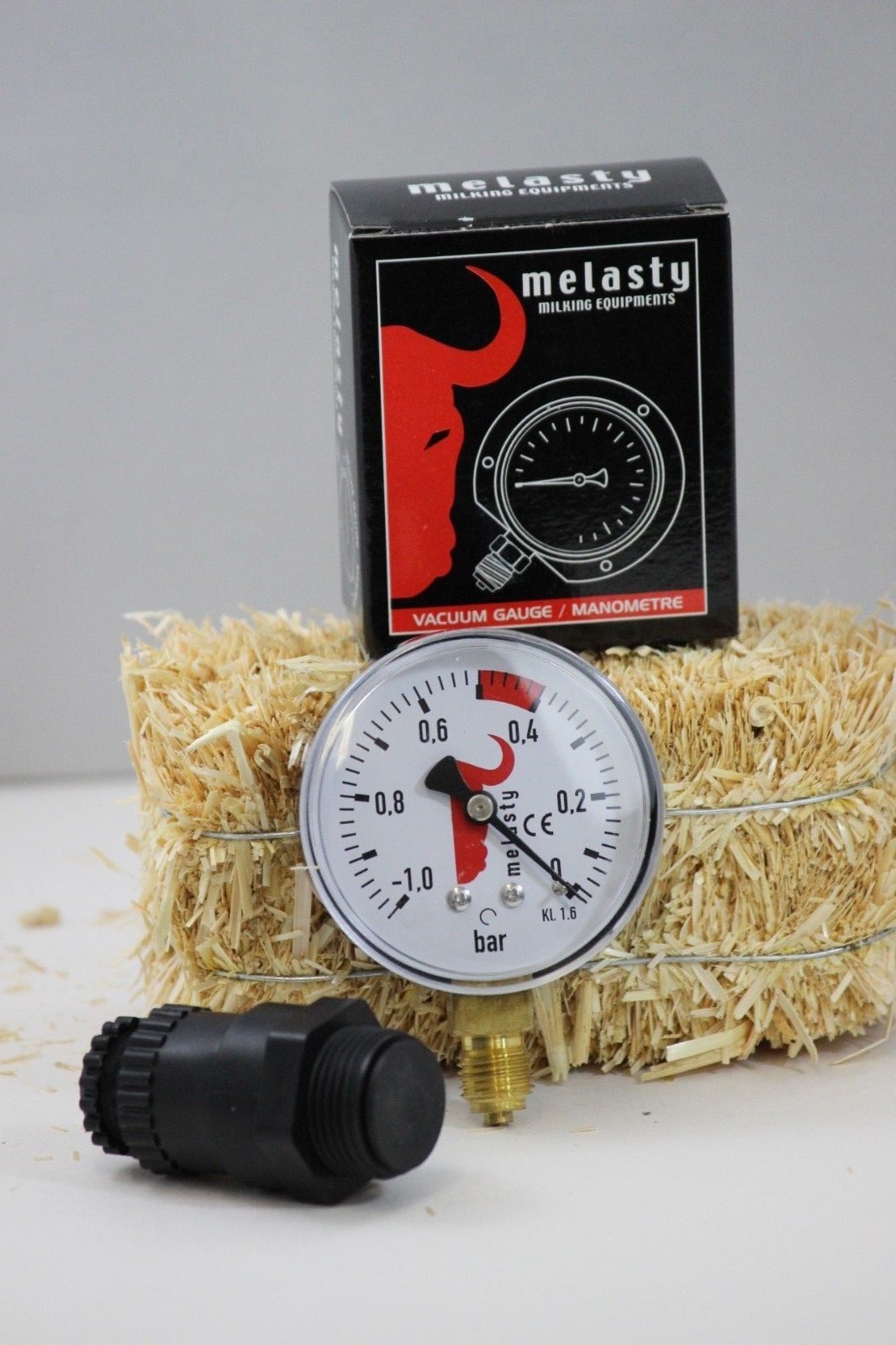 Melasty, Vacuumeter/Gauge for milking machine and Vacuum Regulator COMBO!