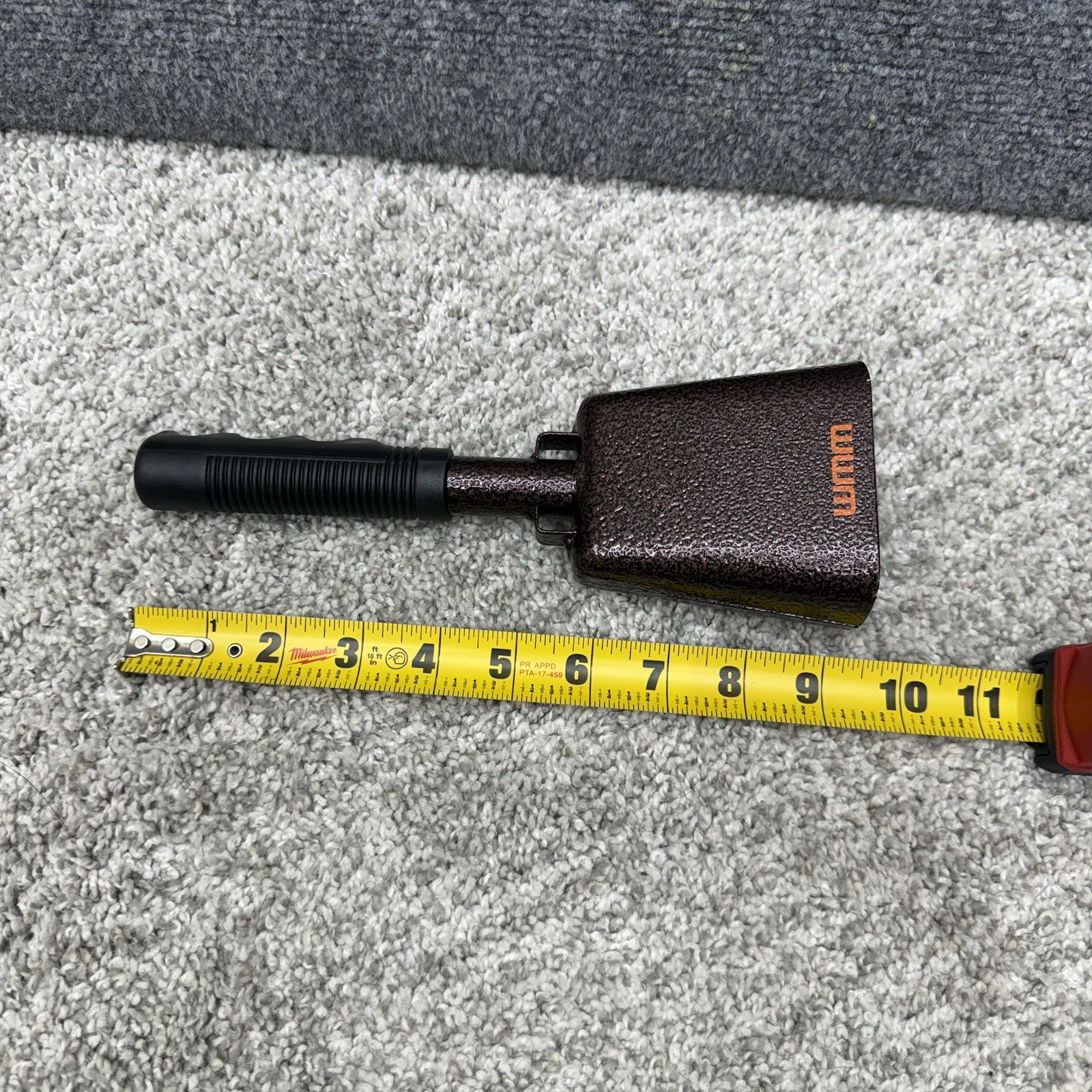 WMM Cowbell handheld w/handle cow bell instrument 9.5"